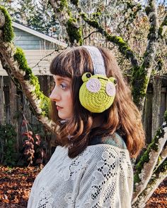 Earmuffs Crochet Pattern, Earmuffs Crochet, Crochet Earmuffs, Unique Tools, Crochet Classes, Cat Coasters, Top Band, Pattern Store, Unique Crochet