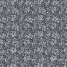 a gray and white wallpaper with many leaves