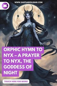 "Nyx the Alluring: Unveiling the Mysteries of the Enchanting Goddess of Night" Nyx Goddess Of Night Symbols, Greek Goddess Of The Night, Goddess Of Night, Gods Of Egypt, Wiccan Spell Book, Wiccan Spells, A Prayer, Greek Goddess