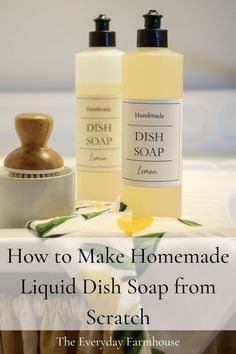 how to make homemade liquid dish soap from scratch