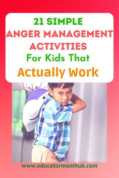 Parenting tips for helping your child manage their anger with 21 preschool activities Self Regulation Strategies