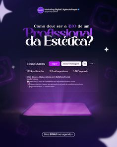 an image of a website page with the words professional da estetica on it