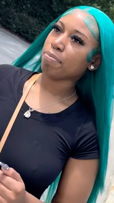 Color Wigs, Colourful Hair, Hair Techniques, Slick Hairstyles, Taste The Rainbow, Box Braids Hairstyles, Braids Hairstyles, Senior Year, Hair Types