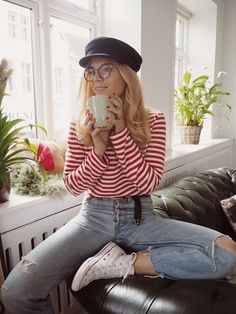 Hat Outfits Summer, Hat Outfit Summer, Isabella Thordsen, Hat Outfit, Skandinavian Fashion, Trendy Hat, Baker Boy, Winter Mode, Spring Look