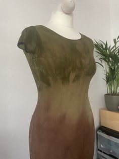 Stunning organic, hand made and hand dyed bamboo/cotton blend dress size small. best fit someone 5ft6 and below UK 8/10 Posting within 1-3 days of payment cleared Bamboo Dress, Cotton Blends Dress, May 21, Dress Clothes For Women, Hand Dyeing, Favorite Outfit, Art Collection, Dress Outfits, Bathing Beauties