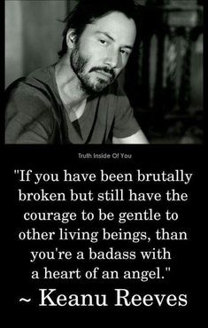 Quotes Badass, Keanu Reeves Quotes, An Angel, Great Quotes, Food For Thought, Inspiring Quotes