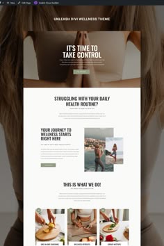 Divi Coaching Themes for WordPress | Website Design Divi Template, Divi Wordpress, Health Website Design Inspiration, Wordpress Themes, Wellness Website Design, Therapy Website Design, Website Layout Inspiration