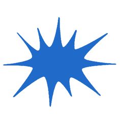 an abstract blue starburst on a white background