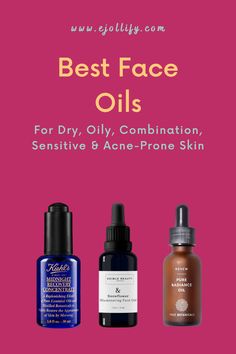 Face oils are natural moisturizers for the skin. Their emollience works as a protective shield on the skin. This protection repairs your damaged skin barrier. Any face oil that’s suitable for your skin type will do the job. Additionally, face oils are the perfect treatment for any skin issue like acne, wrinkles, and hyperpigmentation. From drugstore to high end, see the best face oils for dry, oily, combination, sensitive & acne prone skin. Glowy Skincare, Best Face Oil, Damaged Skin Barrier, Non Comedogenic Oils, Sensitive Acne Prone Skin, True Botanicals, Anti Aging Oils, Diy Skincare