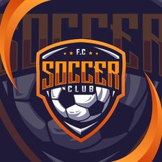 the soccer club logo with an orange circle around it