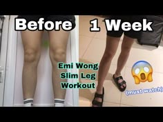 Two Week Leg Slim Down, Get Slim Legs In A Week, Make Legs Thinner, 1 Week Leg Workout, Sliming Legs Exercise, Slim Legs In One Week, Emi Wong Results, Slim Leg Workout In A Week, Emi Wong Workout Plan