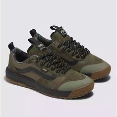 Vans Ultrarange Exo In Dark Olive With Ortholite Insole And Rain Camo Printed Primaloft Microfiber Sock Liner. Water Beads Right Off The Suede! Will Ship Same Or Next Day, Brand New With Tags, Exactly As Shown. Message With Any Questions And Bundle For A Discount! New To Poshmark? Use Invite Code- Dunn_dealz For $10 Off Your First Order! Old Skool Platform, Vans Ultrarange, Disney Vans, Club Shoes, Water Beads, Shoe Last, Vans Slip On, Brown Sneakers, Vans Black