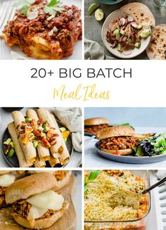 20 + big batch meal ideas