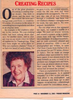 an old newspaper article with a woman smiling