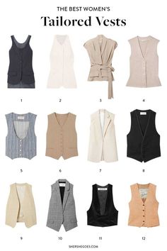 Blazer And Waistcoat Women, Types Of Vests Women, Vest Styles For Women, Styling Suit Vest Women, Women’s Vests 2023, Tailored Vest Women, Vests With Skirts, Professional Vest Outfits For Women, Women Vests Outfits