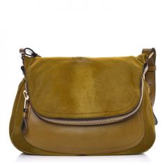 Base Length: 14.00 In Height: 11.50 In Width: 3.75 In Drop: 9.00 In This Is An Authentic Tom Ford Calfskin Calf Hair Large Jennifer In Olive. This Stylish Model Is Composed Of Green Calf Hair With Green Leather Trim On The Exterior. The Bag Features Olive Green Leather Embellishments, A Broad Looping Green Leather Shoulder Strap With Brass Links, A Decorative Base Zipper That Opens For Expansion, And A Fold-Over Flap With A Top Zipper Pocket. The Top Flap Opens To A Brown Microfiber Interior. Excellent Condition Smoke Free Home Tom Ford Bags, Leather Embellishments, Tom Ford Bag, Calf Hair, Green Leather, Leather Trim, Tom Ford, Leather Trims, Zipper Pocket