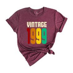 a women's t - shirt with the words vintage 1989 printed on it