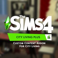 the logo for the city living plus, custom content adon for city living's website