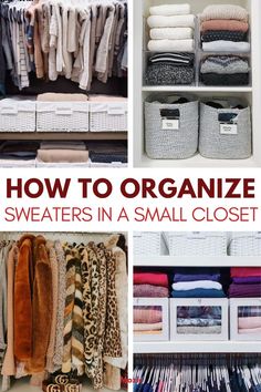 Living in small apartment in the city, we understand not having enough space for all your clothes (especially for bulkier clothes in the winter). The key to organizing your sweaters in your closet to be smart with your space. 

Over the years, we’ve learned a few tricks to maximize our space in the best way. We’re going to show you how to organize your sweaters, some of our favorite closet organization products for sweaters, and our FREE downloadable fall organization checklist! Sweater Organization Ideas, Sweater Organization Closet, Fall Closet Organization, Organize Sweaters, Organization Closet Storage, Bedroom Closet Shelves, Small Apartment Closet, Organization Checklist, Fall Organization