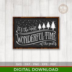 it's the most wonderful time of the year svg dxf file