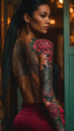 Baddie Tats, Arm Tattoo Ideas, Female Tattoo Models, Creative Tattoo, Mommy Tattoos, Henna Tattoo Designs Hand, Tattoed Women, Tattoo Collection, Tatuaje A Color