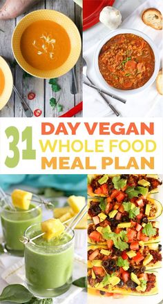 31 day vegan whole food meal plan that is easy to make and tastes delicious