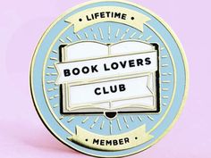 Lifetime Book Lovers Club Member Enamel Pin Adventure Fantasy Fiction Non Fiction Clubs Inspired Gifts Birthday Christmas Friends Family Enamel Pin Collection, Bookclub Gifts, Book Pins, Pretty Pins, Literary Gifts, Fantasy Fiction, Membership Card, Handmade Book, Book Dragon