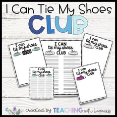 i can't tie my shoes up clip cards for teachers to use in the classroom