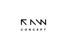 the word raw concept written in black on a white background