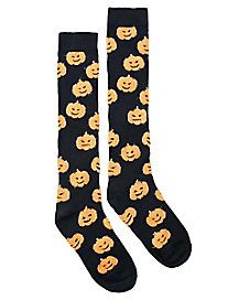 Pumpkin Knee High Socks Thigh Socks, Halloween Socks, Over The Knee Socks, Thigh High Socks, Happy Socks, Knee Socks, Knee High Socks, Mid Calf Boots, High Socks