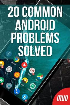 the cover of 20 common android problems and how to fix them