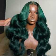 Product Details Brand Name Amanda Hair Hair Texture Loose Wave Hair Color Dark Green Hair Length 16- 30 Inch Hair Material 100% Human Virgin Hair Hair Density 180% Density Wig Cap Type Lace Closure/ HD Transparent Lace Frontal Wig Wig Cap Size Average (If you need to customize the wig cap size, please contact customer service） Quality Management It can last more than 12 months with proper care Hair Advantage No Shedding, Tangle Free, Soft, Bouncy Can Be Permed Yes it can be permed, curled, and r Dark Green Hair, Full Lace Front Wigs, Frontal Wig Hairstyles, Green Wig, Indian Human Hair, Loose Waves Hair, Lace Front Human Hair Wigs, Human Virgin Hair, Lace Front Human Hair