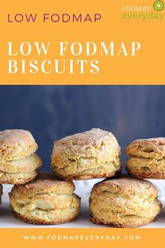 low fodmap biscuits with text overlay