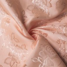 Kayla PEACH Polyester Floral Jacquard Brocade Satin Fabric by the Yard - 10004 Skirts Diy, Jacquard Curtains, Drapery Curtains, Floral Jacquard, Jacquard Pattern, Brocade Fabric, Curtain Fabric, Cut And Color, Fabric By The Yard