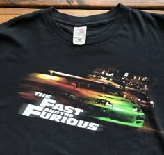 90s Inspired Streetwear T-shirt, 90s Graphic T-shirt For Streetwear, Fast And Furious Graphic Design, Fast And Furious Tshirt Design, 90s Washed T-shirt For Streetwear, Geeky Clothes, Car Apparel, Vintage Cloth, Fast And Furious