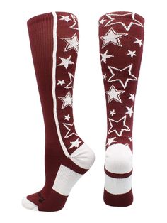 PRICES MAY VARY. PERFECT SPORTS SOCKS: Stand out on the field or court in these super fun socks with stars. Ideal for softball, baseball, lacrosse, basketball, field hockey, volleyball, wrestling, soccer, football, cheer, kickball and more! ACCURATE SIZING: MadSportsStuff Sock Size: Small - Youth Shoe Size 12-5, Medium - Womens Shoe Size 5-10 Mens Shoe Size 5-9, Large - Womens Shoe Size 10-13 Mens Shoe Size 9-12, X-Large Womens Shoe Size 13+ Mens Shoe Size 12+ PERFORMANCE MATERIALS: Fiber Conten Basketball Field, Size 13 Womens Shoes, Softball Socks, Team Socks, Tall Socks, Football Cheer, Over The Calf Socks, Girls Softball, Womens Shoe