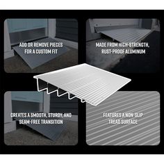 the instructions for how to install an aluminum ramp