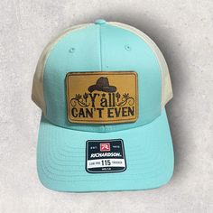 This is a Richardson 115 hat with a laser engraved leather patch. If you want a different color please message me. Leather Patches, Trucker Hats, Trucker Cap, Laser Engraved, Laser Engraving, Caps Hats, Trucker Hat