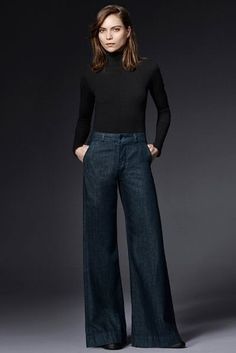 #Wide Leg Jeans# Wide Jeans Outfit, Wide Leg Outfit, Legs Outfit, Outfit Jeans, Jean Trends, Jeans Outfit, 가을 패션