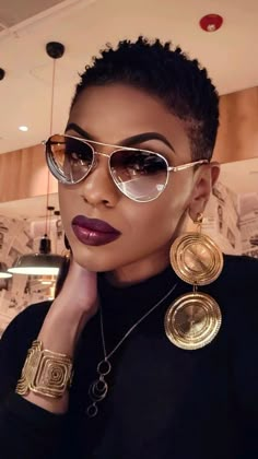 Natural Hair Styles For Black Women Short Curly Tapered Twa, Black Hair Short