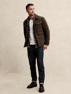 Corduroy Jacket | Banana Republic Factory Corduroy Jacket Outfit Men, Smart Casual Jackets, Mens Fashion Classic, Street Fashion Men Streetwear, Men Streetwear, Winter Outfits Men, Banana Republic Factory, Corduroy Jacket, Mens Streetwear