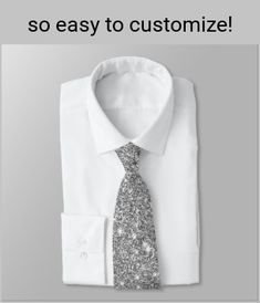 Silver Glitter Sparkles Neck Tie #silverglitter #tealsparkle #silversparkles #sparklingsilver #shinysilver Silver Party Tie, Sparkle Texture, Fall Ball, Silver Bling, Suit Men, Mens Tie, Custom Ties, Personalized Note Cards, Personalized Notes