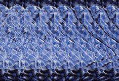 an image of ice crystals in blue and black