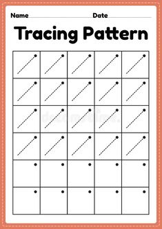 a worksheet for children to learn how to draw the lines and dots royalty illustration