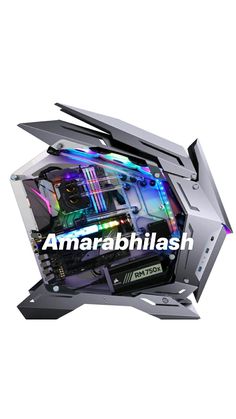 an image of a computer case with the words amra abhilsh on it