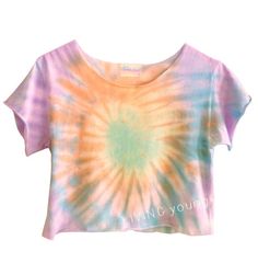 Ombre Pastels Swirl Tie Dye Crop Top $17.50 Swirl Tie Dye, Unique Tie Dye, Unique Ties, Fashion Project, Custom Shirt, Need Love, Tie Dye Top, Passion For Fashion