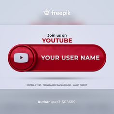 a red button with an arrow pointing to the text join us on your user name