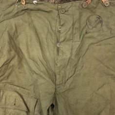 Vintage Flight Pants Size: large top to crotch-19” waist- 36” length- 43” Vintage House, Flight, Khaki Pants, Bomber Jacket, Pants, Trousers