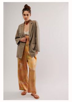 Silk Box Pants Our Silk Box Pants epitomize the perfect blend of luxury and comfort. They are meticulously crafted from super luxe silk charmeuse. This material is renowned for its softness and sheen, making these pants a must-have in your wardrobe. Each piece is individually hand dyed - color and pattern may vary per garment. Details Side seam pockets Content -100% Silk Charmeuse Elegant Silk Pants With Relaxed Fit, Elegant Relaxed Fit Silk Pants, Silk Trousers For Loungewear, Chic Silk Pants With Relaxed Fit, Elegant Silk Bottoms With Relaxed Fit, Relaxed Fit Silk Trousers, Silk Wide-leg Pants With Relaxed Fit, High-waisted Silk Pants For Summer, Chic Silk Pants For Spring