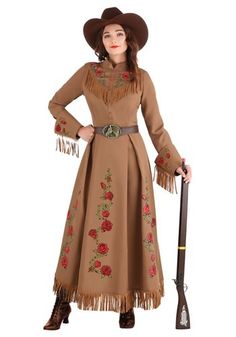 Could be a possibility for Halloween Annie Oakley Costume, Cowgirl Costume For Women, Cowboy Costumes, Cowgirl Dress Up, Halloween Cowboy, Cowgirl Dress, Santa Party, Mascaras Halloween, Annie Oakley